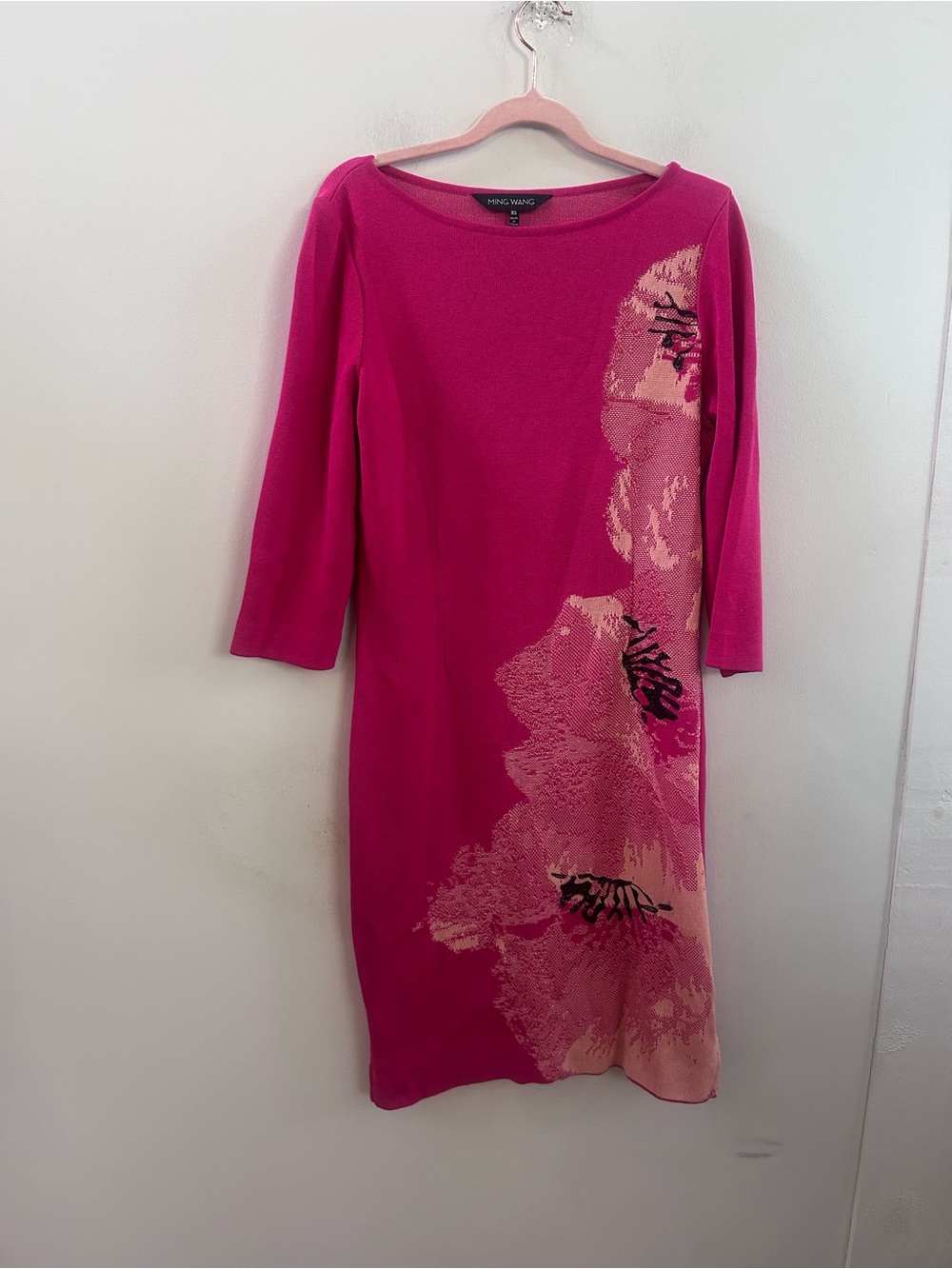 Ming Wang floral‎ knit dress